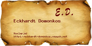 Eckhardt Domonkos névjegykártya